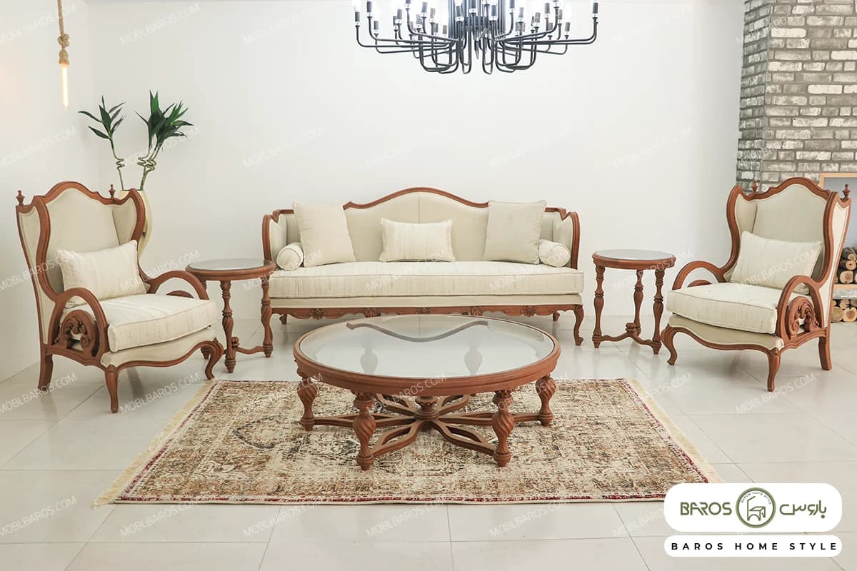 مبل کلاسیک و راحتی ۱۰ نفره کینگ و چستر نیکا — تصویر ۴