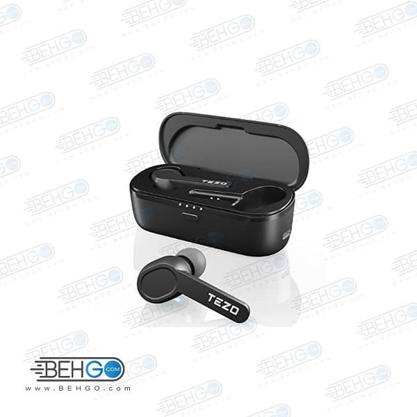 هندزفری بی سیم TEZO مدل AIR TT06B TWS BT Earbuds همراه با محفظه شارژه — تصویر ۲