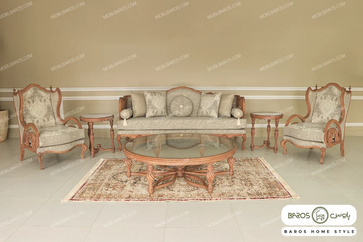 ست مبلمان ۷ نفره کلاسیک خاص و شیک کینگ کد ۷