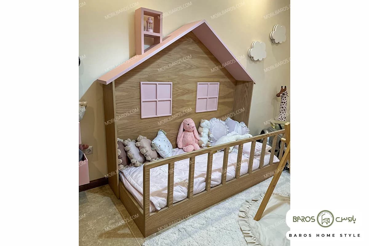 سیسمونی اتاق نوزاد رنگ صورتی مدل الینا کد ۲ — تصویر ۲