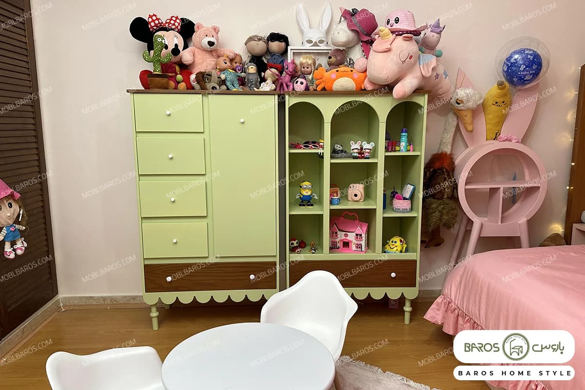 سیسمونی نوزاد دختر رنگ ترکیبی مدل کیتی کد ۲ — تصویر ۴