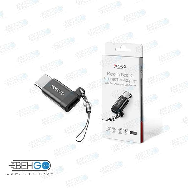 مبدل Micro USB به Type-C یسیدو مدل Yesido Micro USB To TypeC Converter GS04