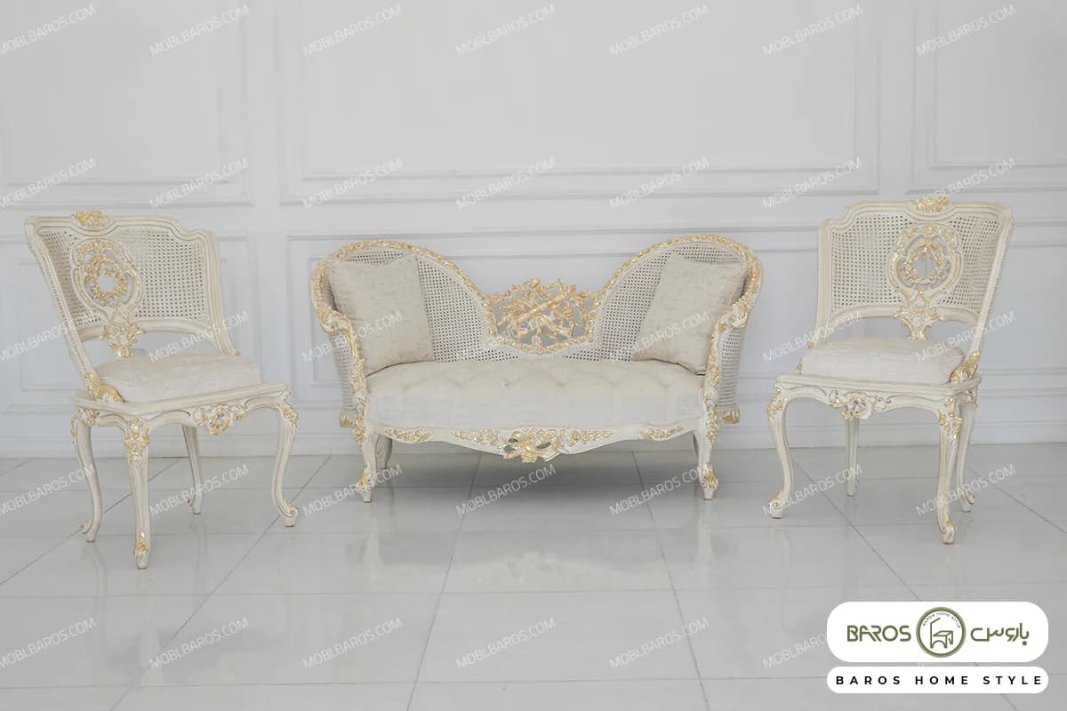 مبل جدید و کلاسیک ۹ نفره حصیری نازنین — تصویر ۶