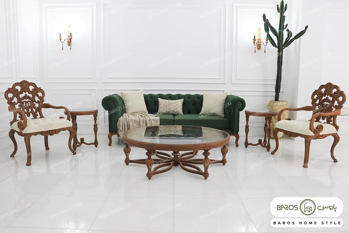 مبل کلاسیک رومینا کینگ و چستر جورجیا