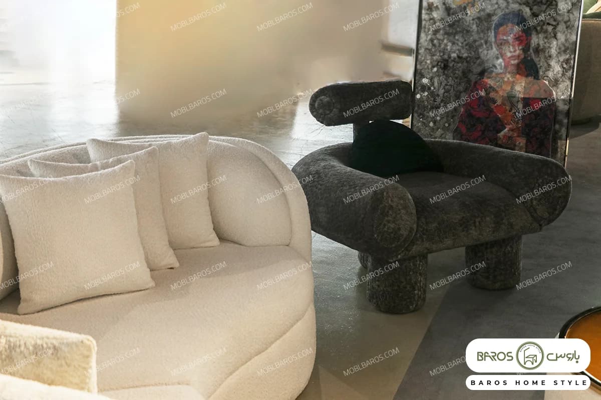 مبل راحتی کرو و مدرن و سفارشی دلفین — تصویر ۷