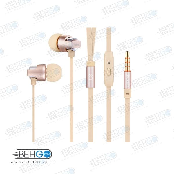 هدفون وایسون مدل SUPERBASS C8 هندزفرری با سیم وایسون مدل Original Earphone model C8 — تصویر ۳
