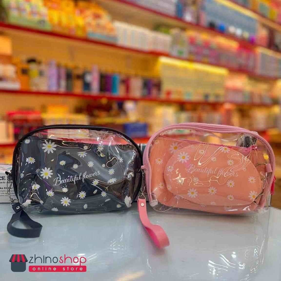 کیف آرایشی سه تیکه بابونه