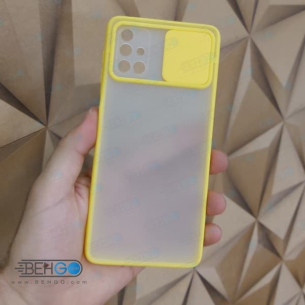 قابM51 کاور پشت مات محافظ لنزدار کشویی گارد M51 با محافظ لنز دوربین گوشی سامسونگ Lens Slider Case For Samsung M51 — تصویر ۶