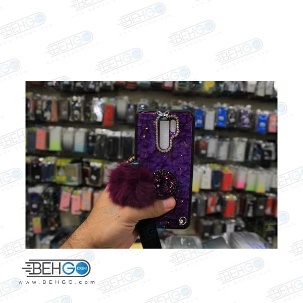قاب گوشی شیاومی مدل ردمی 9 ماربل پام پام + پاپ سوکت نگین دار XAIOMI REDMI 9 — تصویر ۲