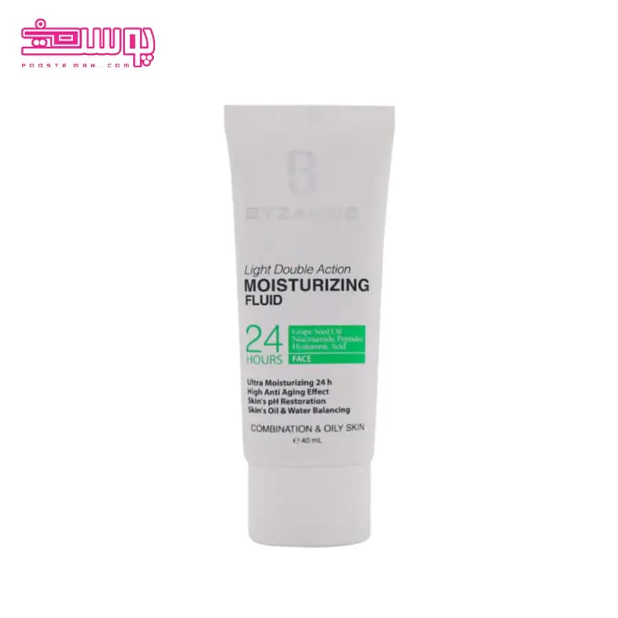 فلوئید مرطوب کننده بیزانس مناسب پوست چرب و مختلط حجم 40ml