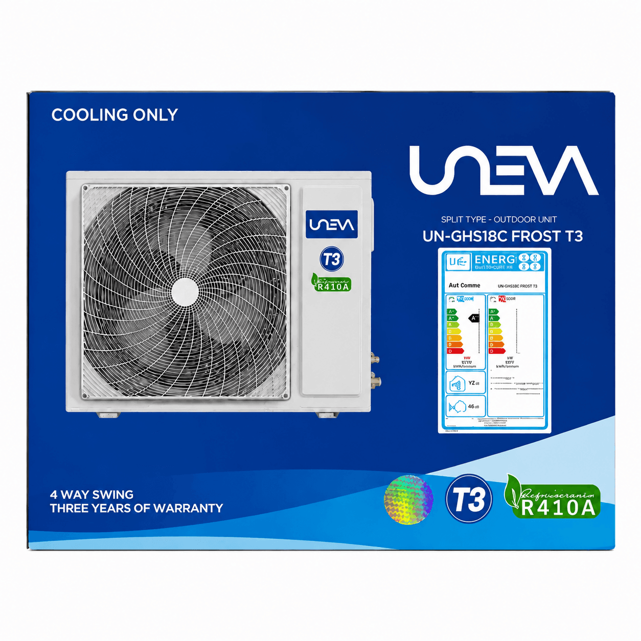 کولرگازی یونیوا 18000 مدل FROST T3 فقط سرد — تصویر ۳