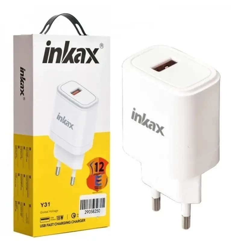 شارژر INKAX Y31 با توان ۱۸ وات و QC3.0