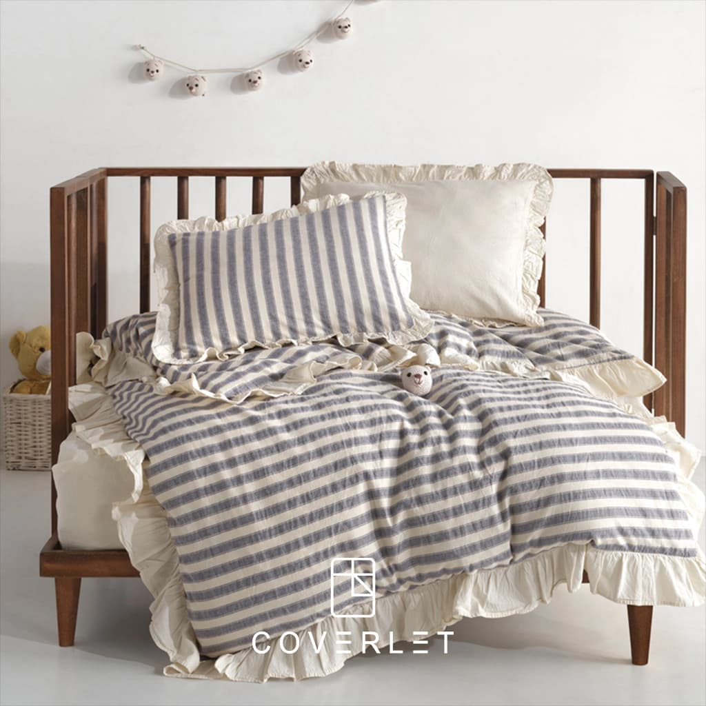 روتختی نوزادی بژ و طوسی آبی کاوری مدل Bluesky Bebe