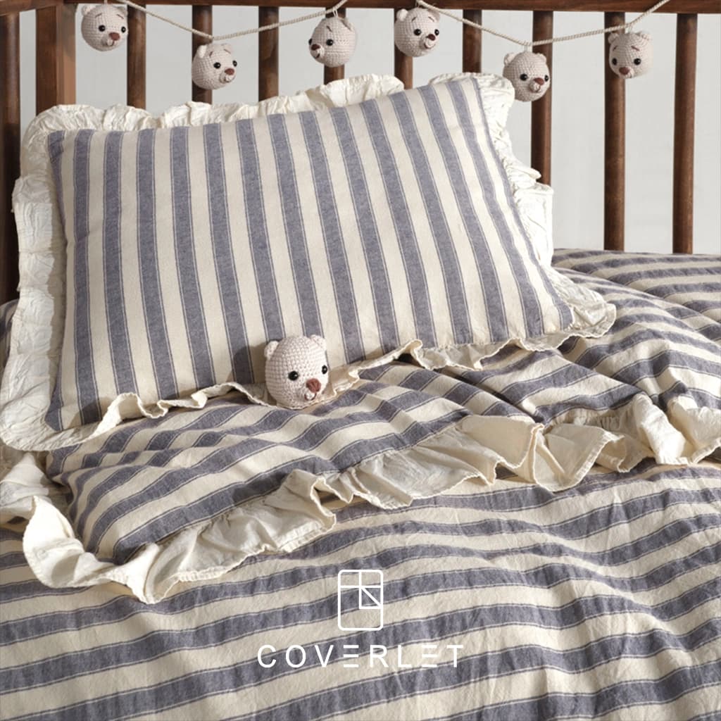 روتختی نوزادی بژ و طوسی آبی کاوری مدل Bluesky Bebe — تصویر ۲
