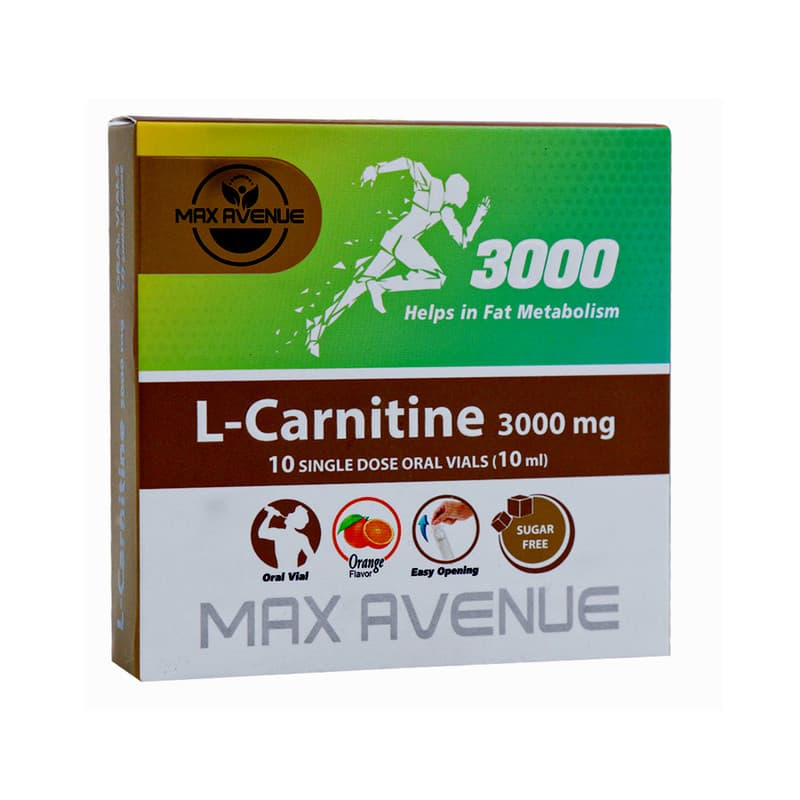 محلول خوراکی ال کارنیتین 3000 میلی گرم مکس اونیو — تصویر ۲