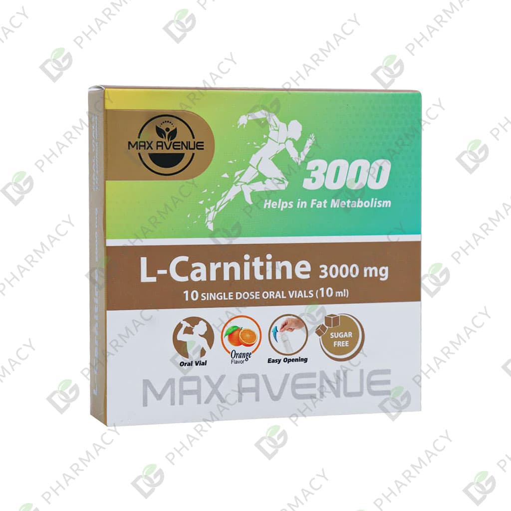 محلول خوراکی ال کارنیتین 3000 میلی گرم مکس اونیو