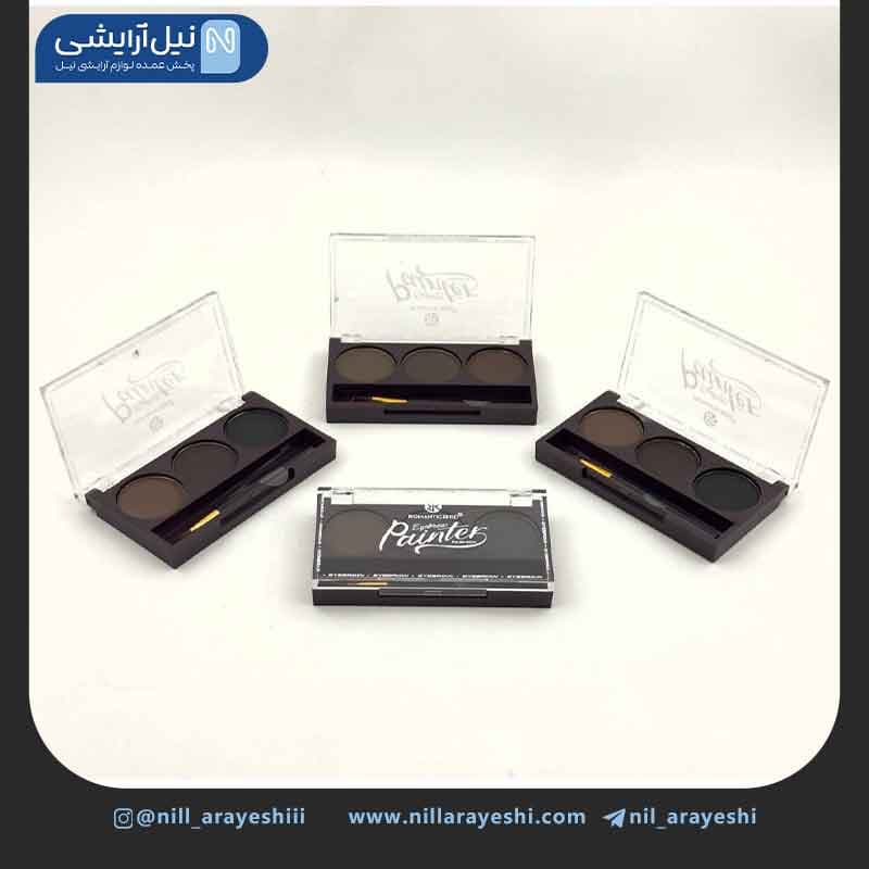 پالت سایه ابرو سه رنگ رومانتیک برد کد f650