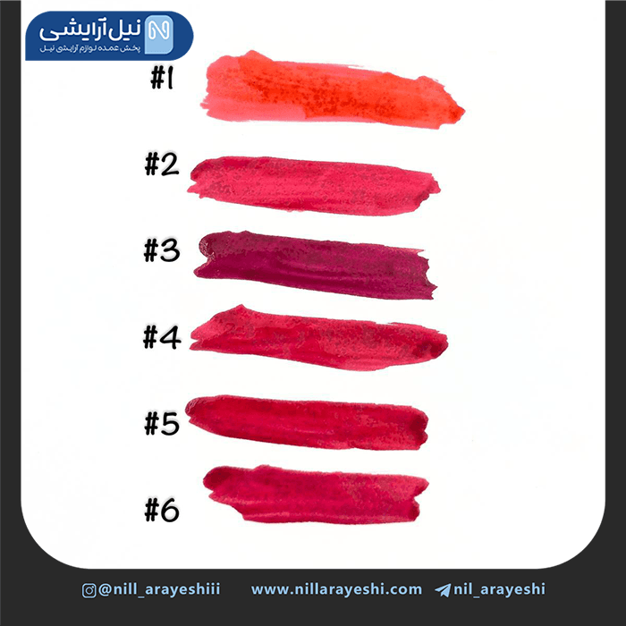 تینت لب سری water tint وردا بیوتی کد wb – 10052 — تصویر ۲