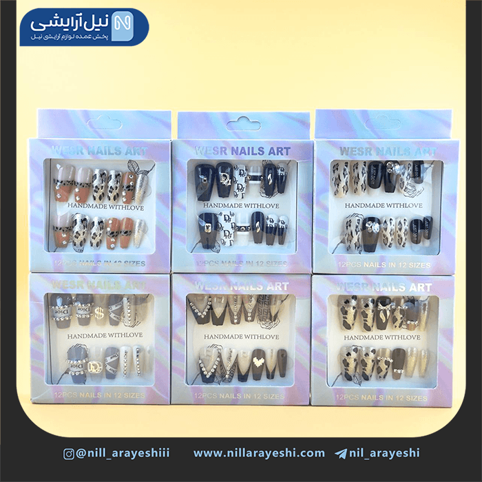 ناخن مصنوعی به همراه چسب ژله ای ورس — تصویر ۵