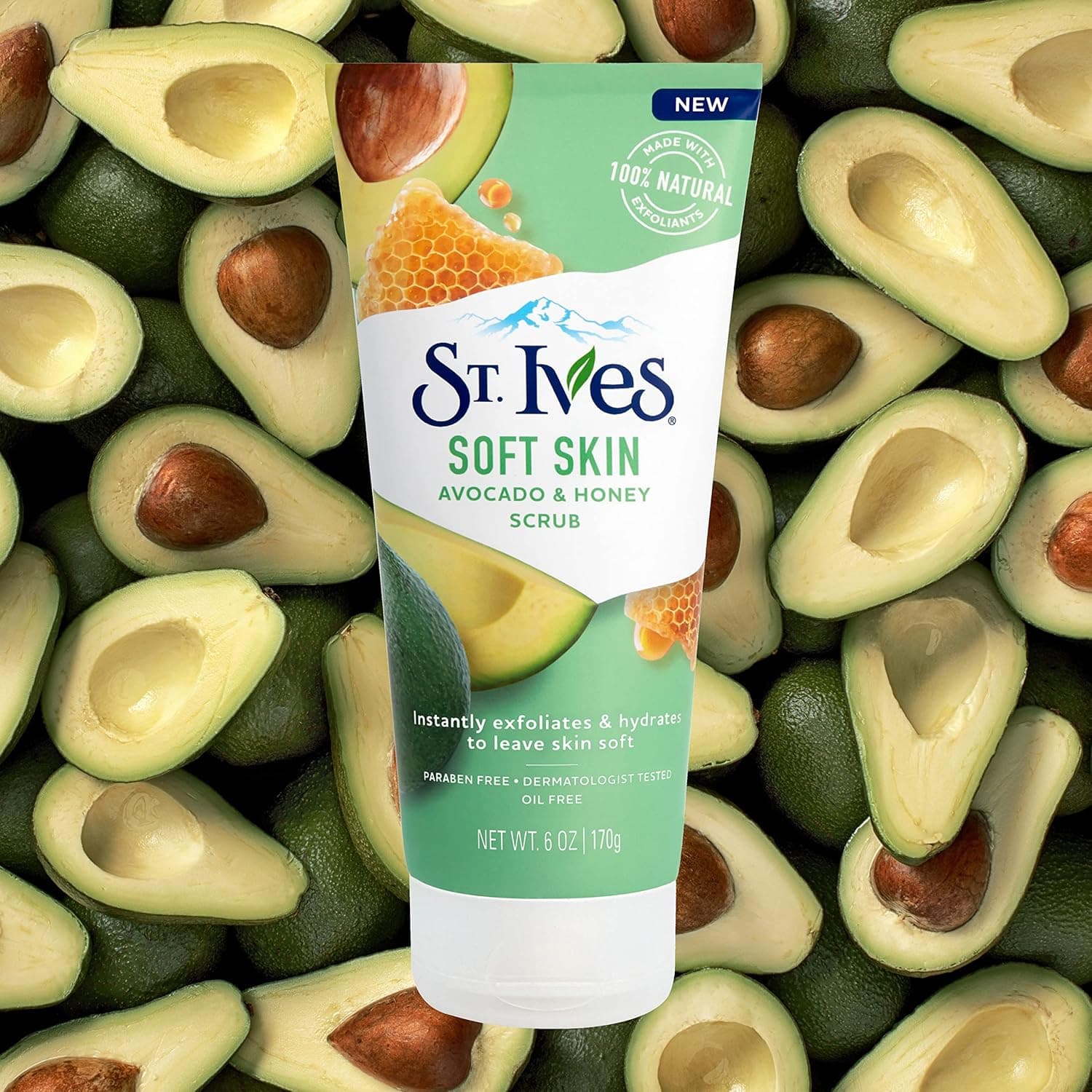 اسکراب صورت آووکادو و عسل سینت ایوز Soft Skin — تصویر ۵