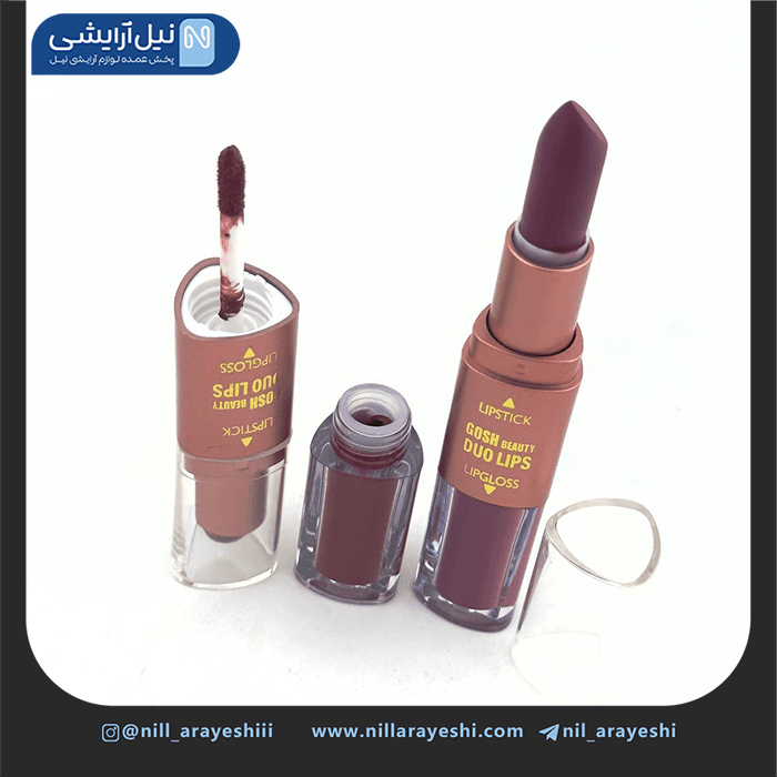 رژ لب مایع و جامد دو طرفه گاش بیوتی کد mma1442h — تصویر ۴