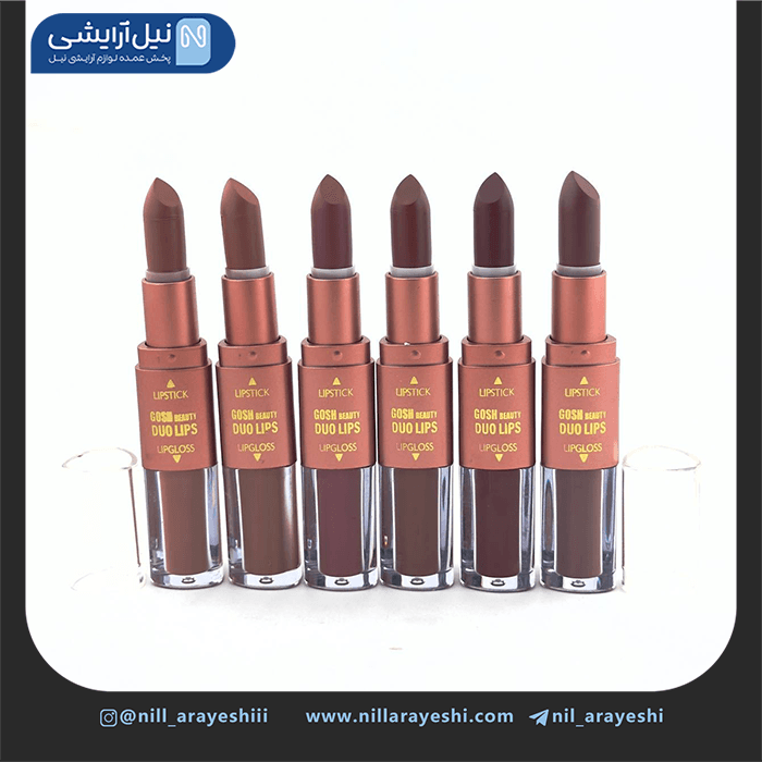 رژ لب مایع و جامد دو طرفه گاش بیوتی کد mma1442h — تصویر ۶