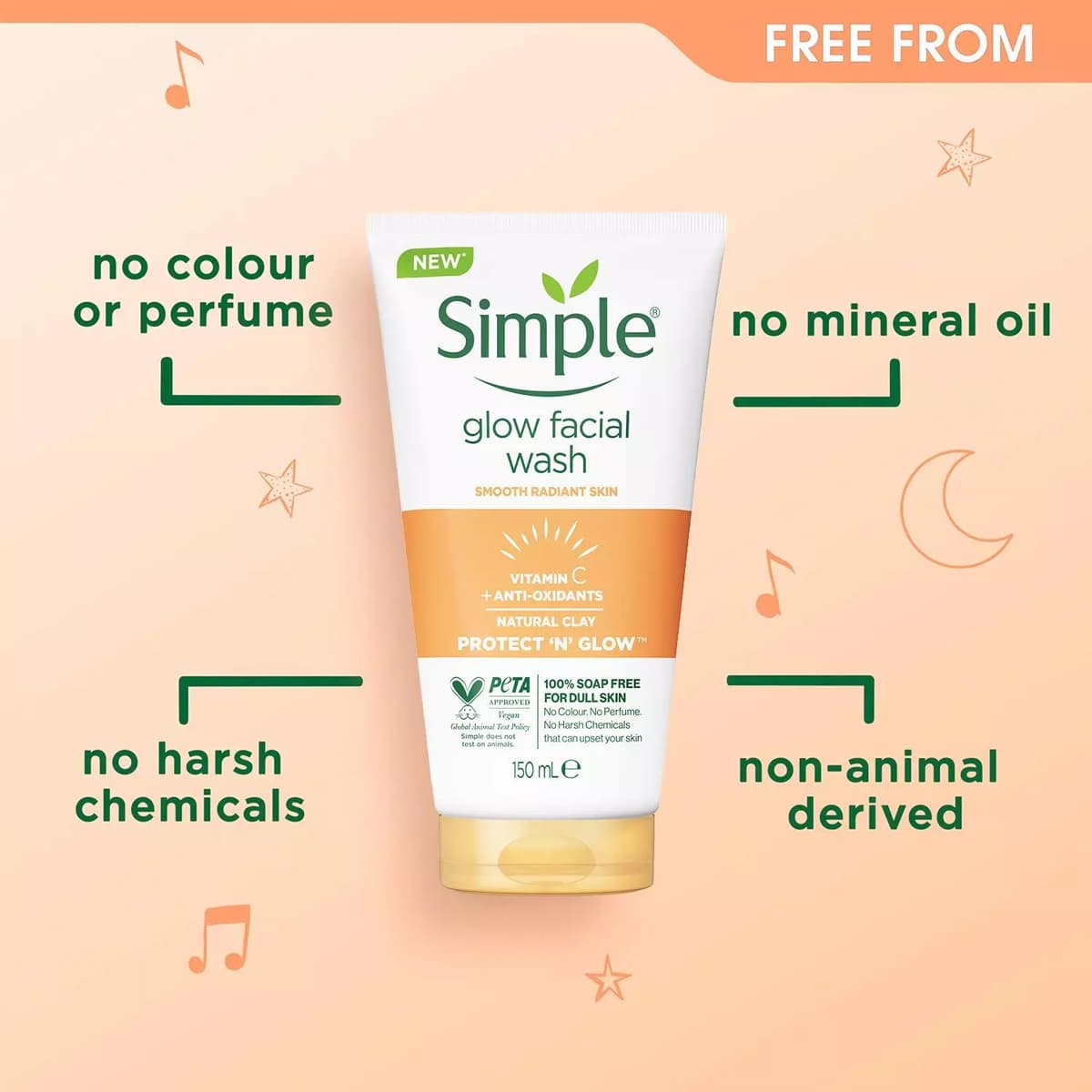 شوینده صورت خاک رس سیمپل Glow Facial Wash — تصویر ۲
