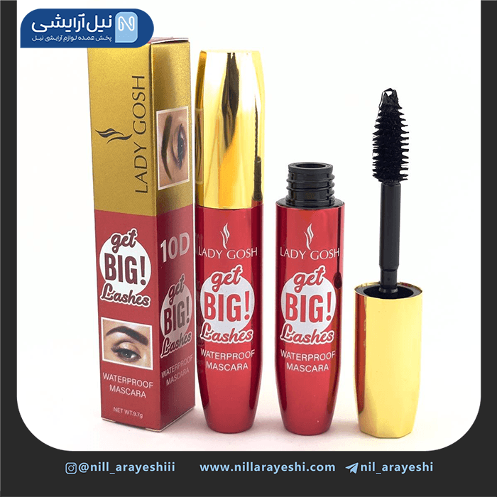 ریمل حجم دهنده پوکه فلزی 10D لیدی گاش کد mma1441h — تصویر ۲