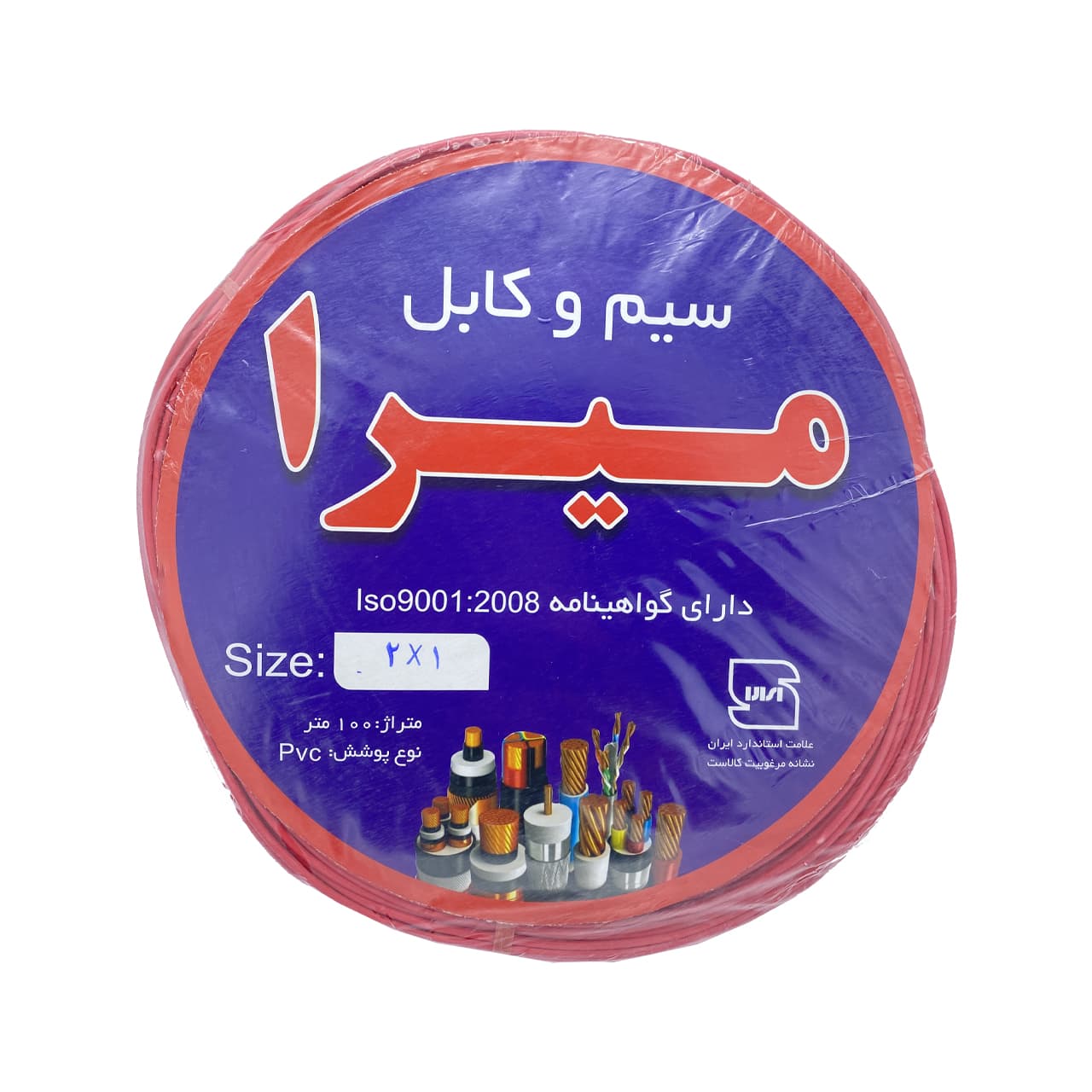 سیم نایلون برق 2 در 1 میرا رنگ قرمز — تصویر ۳