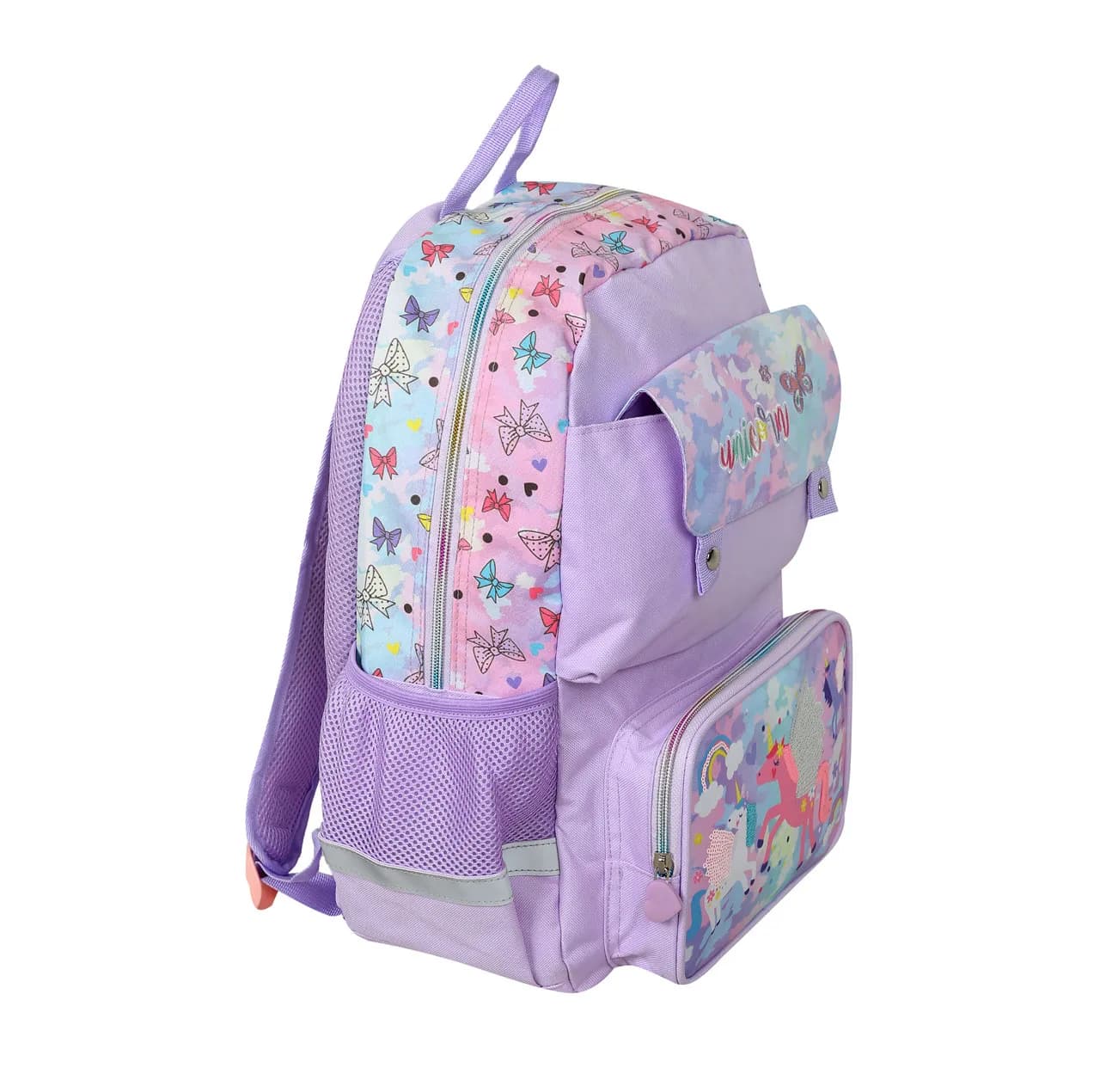 کوله پشتی مدرسه مدل Vest طرح یونیکورن کد A1 — تصویر ۵