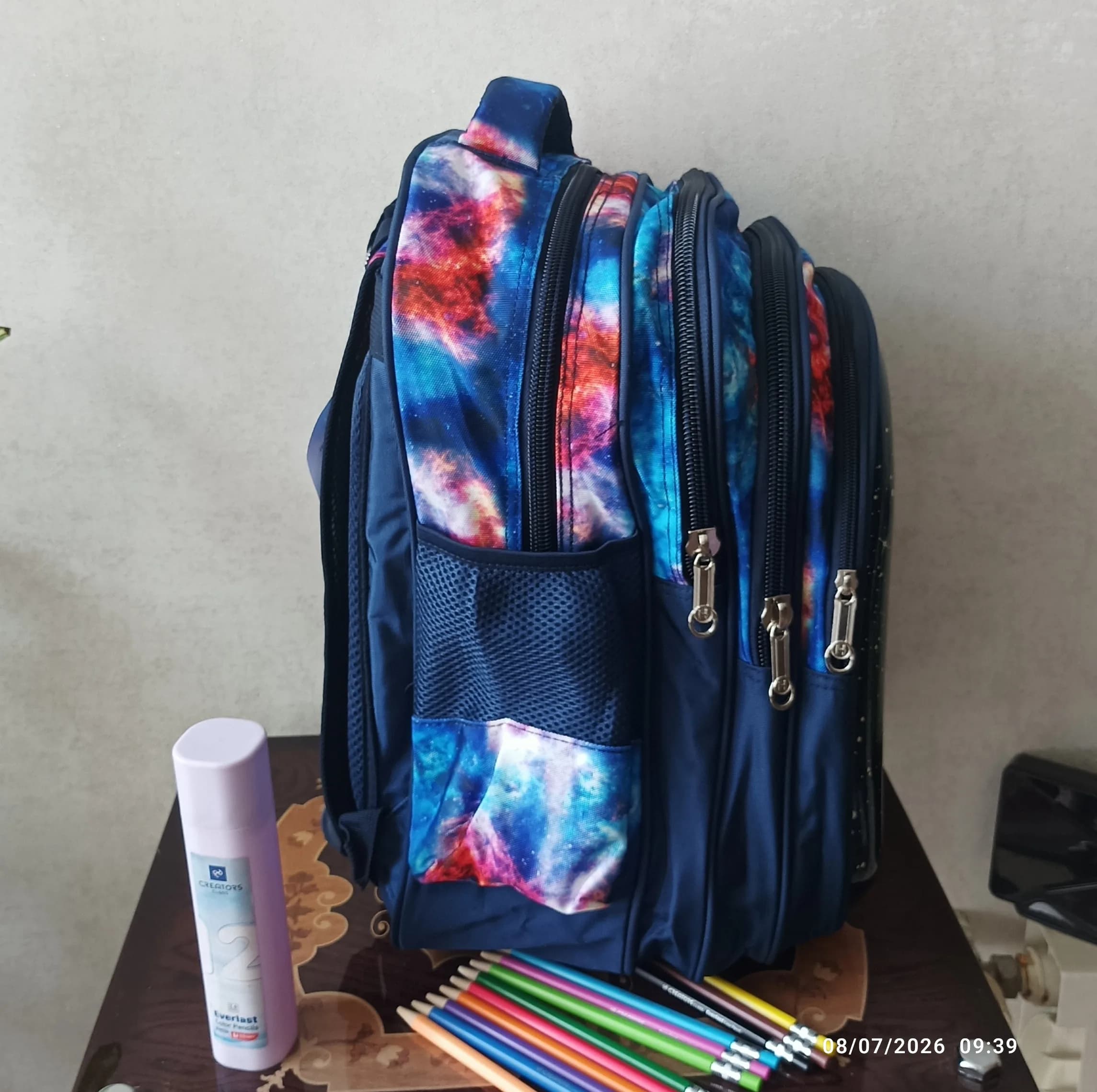 کوله پشتی مدرسه طرح آدم فضایی با طراحی طبی و ارگونومیک — تصویر ۵