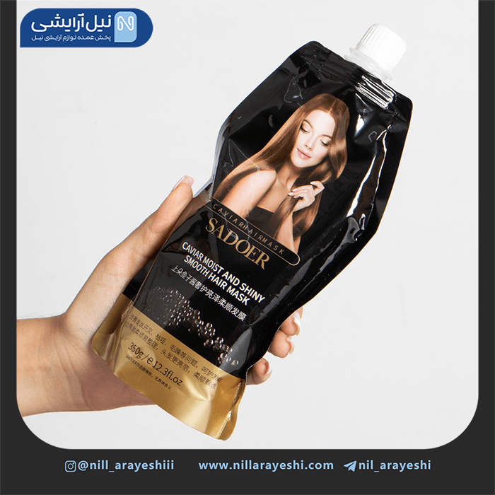 ماسک مو ساندیسی صاف و مرطوب کننده خاویار سادور 350 گرم کد sd05473 — تصویر ۲