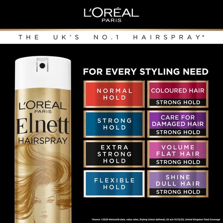 اسپری حالت دهنده مو لورال Elnett مدل Dry Damaged Hair — تصویر ۵