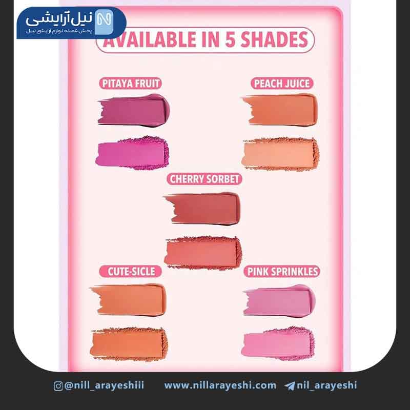 پالت رژگونه شیگلم مدل Cheek 2 Cheek Blush Duo اورجینال — تصویر ۲
