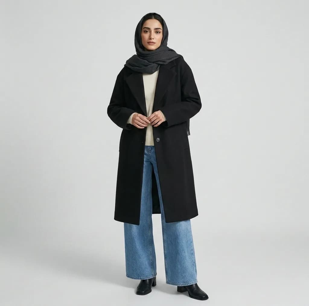 پالتو زنانه بلند پول اند بیر مدل 2026