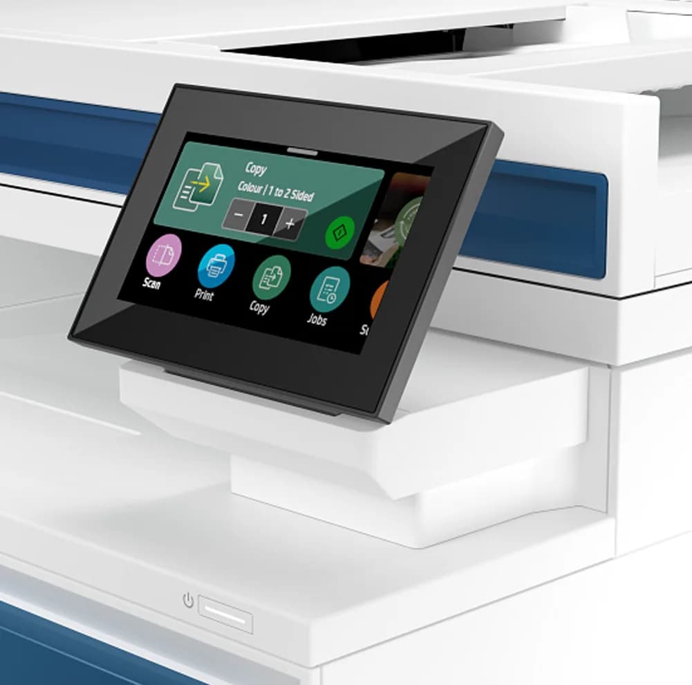 پرینتر لیزری رنگی چندکاره اچپی مدل LaserJet Pro MFP 4303fdn، سایز چاپ A4 با چاپ دورو خودکار، سرعت چاپ تا 35 برگ در دقیقه، فیدر خودکار 50 برگی، اسکن با رزولوشن 1200×1200 DPI و اتصال LAN و USB-A — تصویر ۵