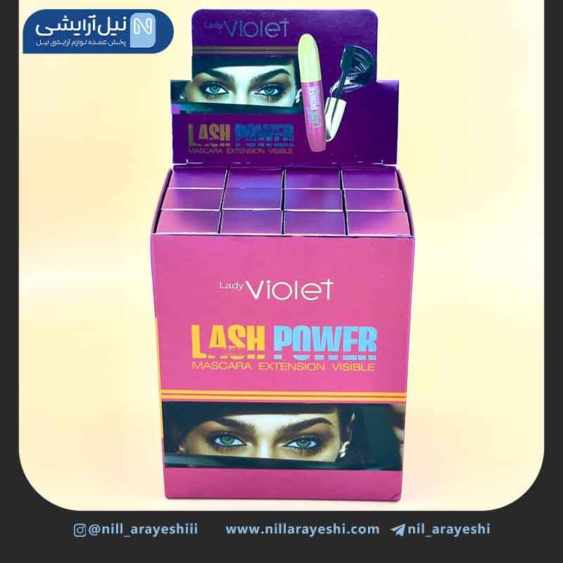 ریمل حجم دهنده پوکه فلزی لیدی ویولت کد ya002 — تصویر ۴