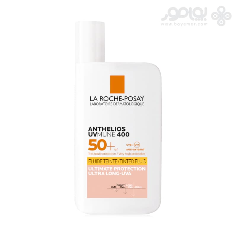 فلوئید ضد آفتاب رنگی لاروش پوزای مدل TINTED FLUID حجم 50 میل