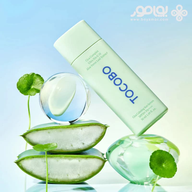 سرم ضد آفتاب تسکین دهنده توکوبو مدل CICA CALMING حجم 50 میل — تصویر ۳