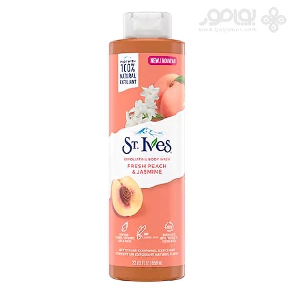 شامپو بدن سنت ایوز مدل EXFOLIATING حاوی عصاره هلو و یاس