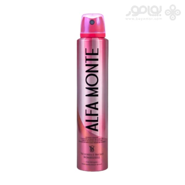 اسپری دئودورانت زنانه آلفا مونته رایحه VICTORIA ‘S SECRET BOMBSHEL