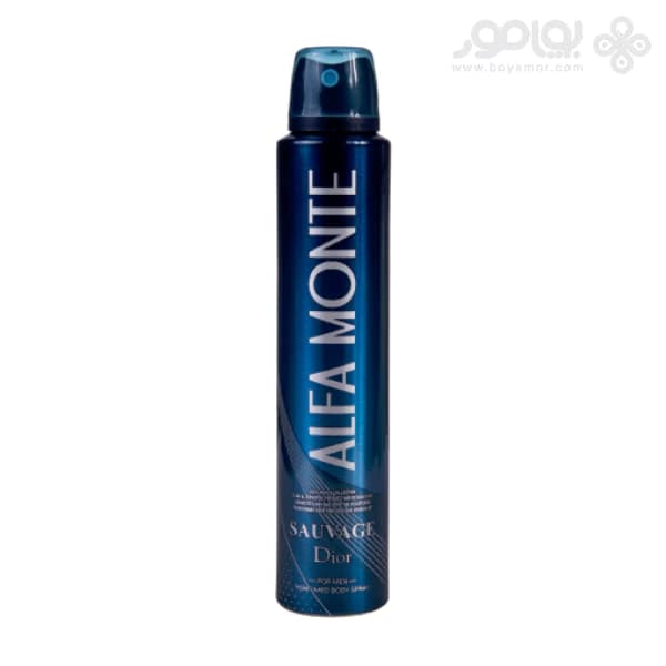 اسپری دئودورانت مردانه آلفا مونته رایحه SAUVAGE DIOR