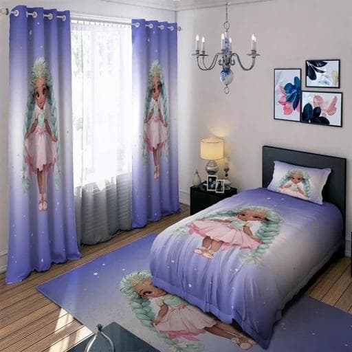 ست کامل ژورنالی رو تختی چاپی دخترانه پرنسس bd75 (پس کرایه)