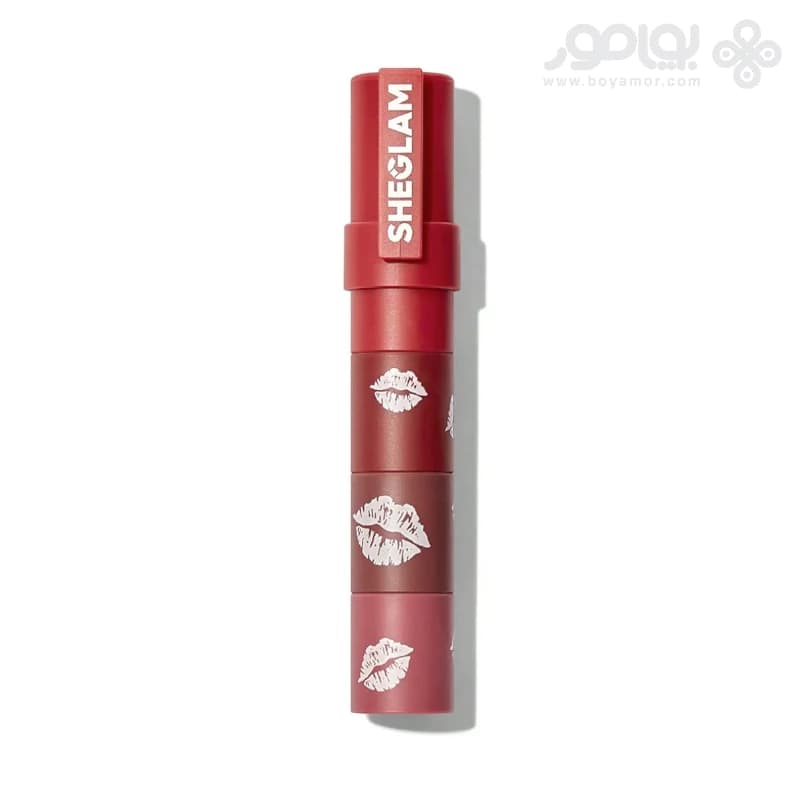 رژ لب 4 در 1 مات شیگلم مدل MEGA رنگ PETAL STACK