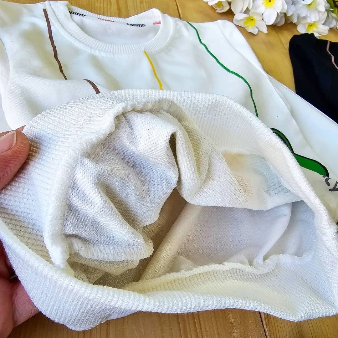 بلوز شلوار خرس جوجه قورباغه کد 3514 — تصویر ۳