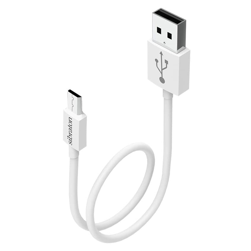 کابل شارژ و دیتا پاور بانکی میکرو فست 25 سانتی Sibraton S109 A و S105 — تصویر ۲