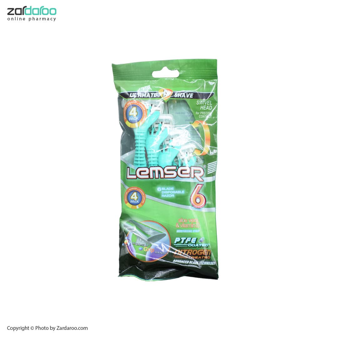 تیغ اصلاح شش لبه صابوندار لمسر Lemser