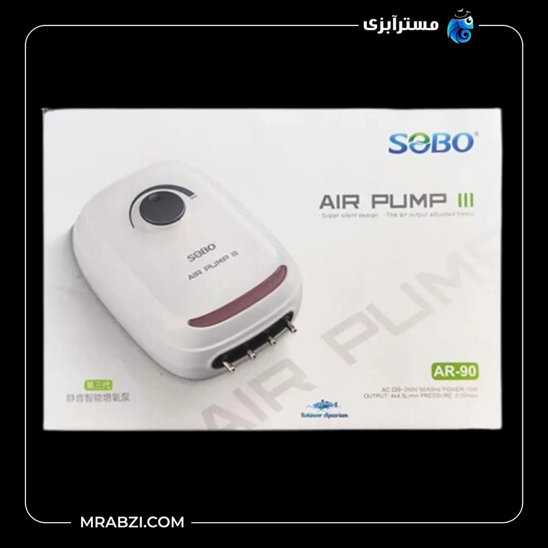 پمپ هوا چهار خروجی AR-90 سوبو — تصویر ۲