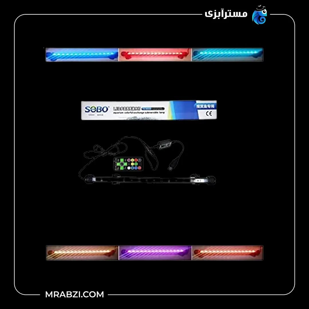 ال ای دی ضد آب رنگارنگ ریموت دار سوبو مدل T4-480AN