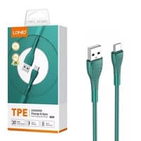 کابل شارژ و دیتا فست Type C 1 متری چرمی 30W Ldnio LS671